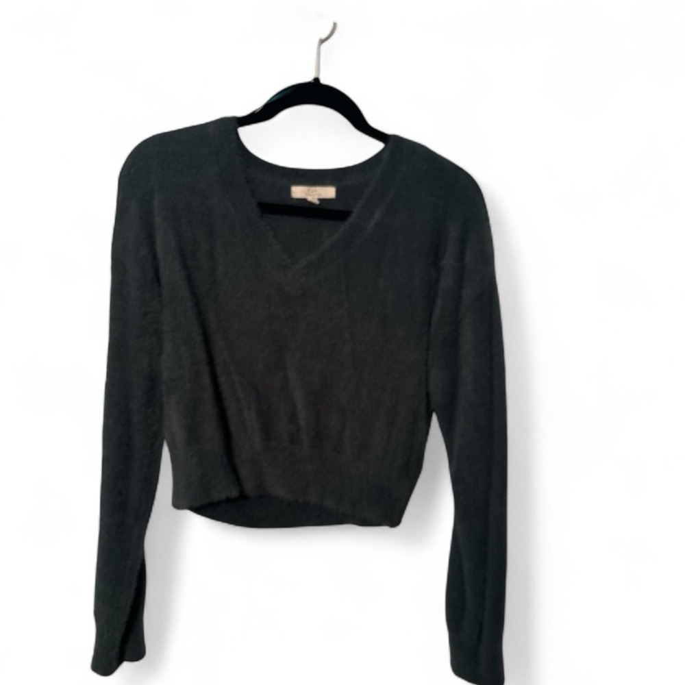 Green V-Neck Sweater